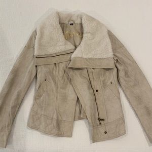 Guess Tan Leather Jacket